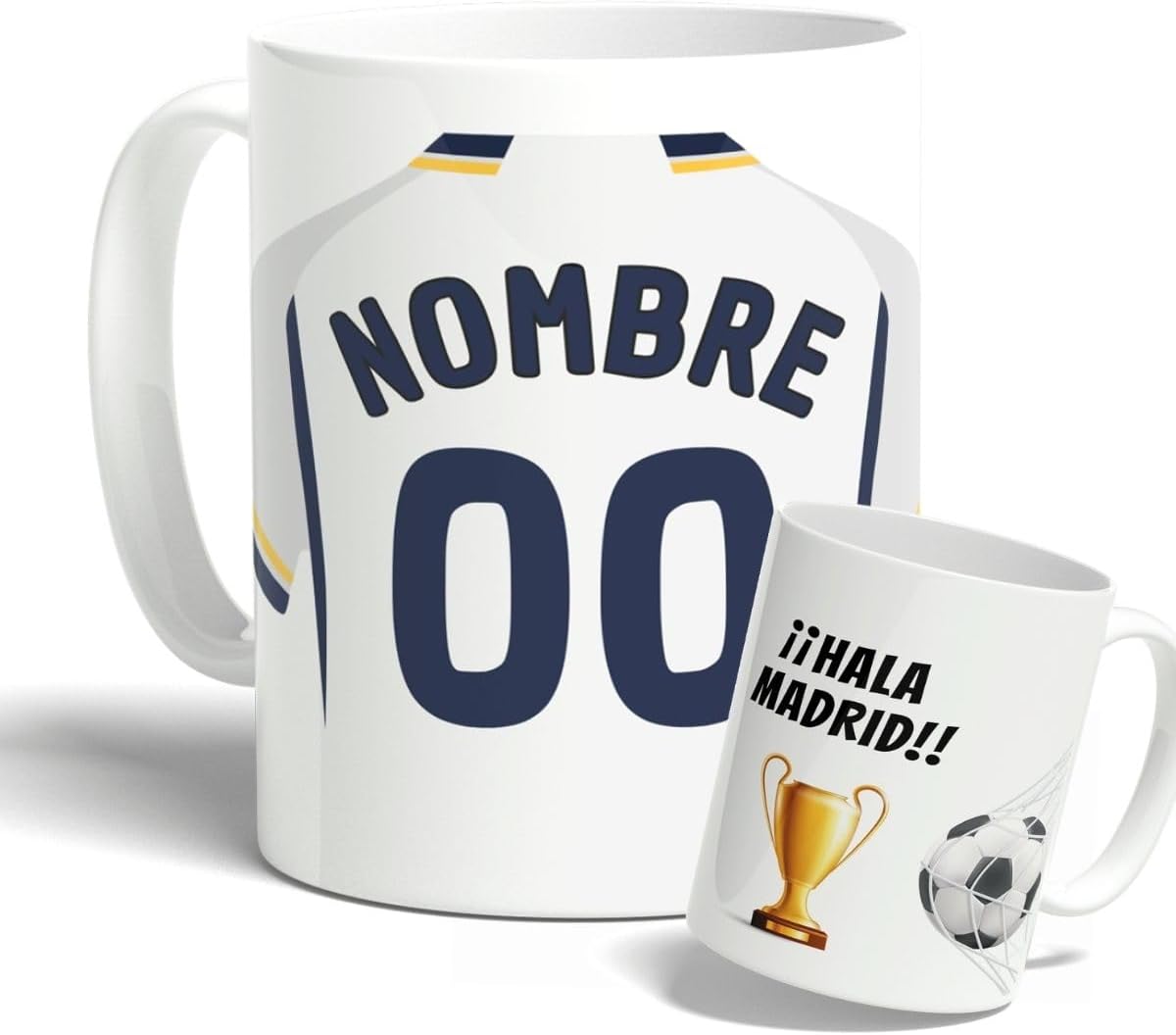 Descubre la Taza Personalizada de Fútbol: Regalo Perfecto para Aficionados del Real Madrid y Niños Amantes del Deporte