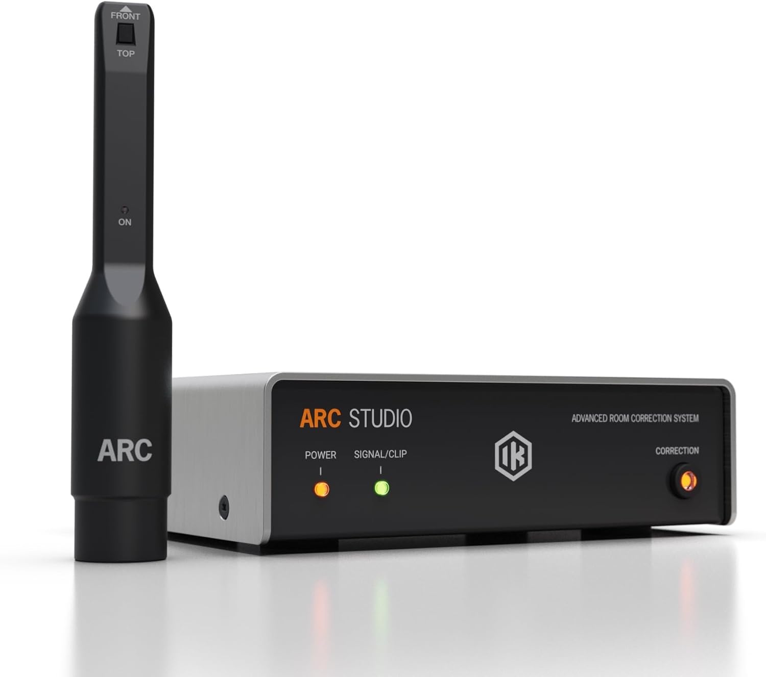 Imagen del producto - IK Multimedia ARC Studio. Standalone advanced room correction system. Includes hardware processor unit, ARC 4 software and measurement mic