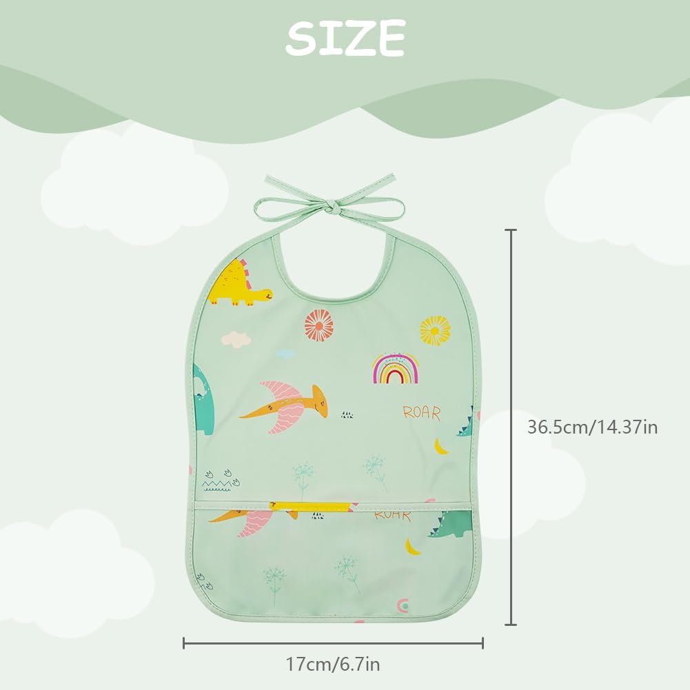 Imagen del producto - HOTUT Baberos de Bebé Impermeable, Baberos de Comida para Bebes, Babero sin Mangas para Alimentación de Bebé con Tacto muy suave, Baberos Impermeable para Niños y Niñas