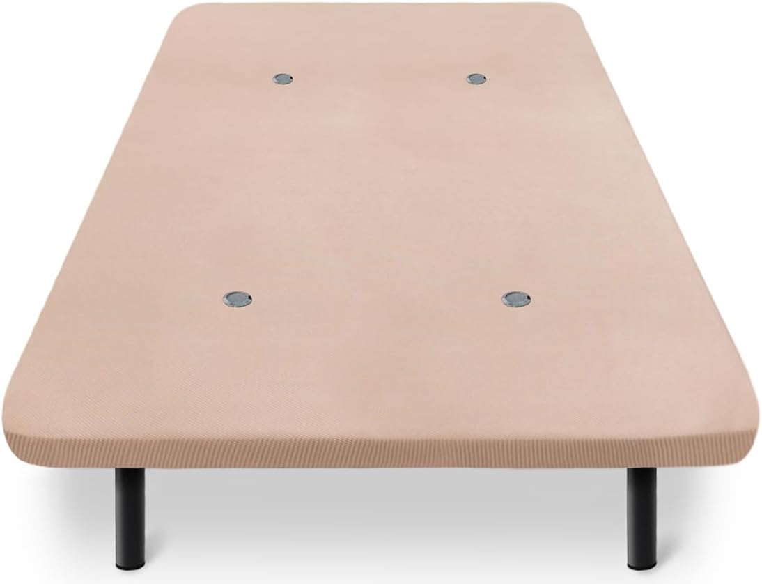 Imagen del producto - HOGAR24 ES | Base Tapizada con Válvulas de Transpiración | Color Beige | Incluye Juego de 6 Patas de 26 cm | Medida: 135x190 cm