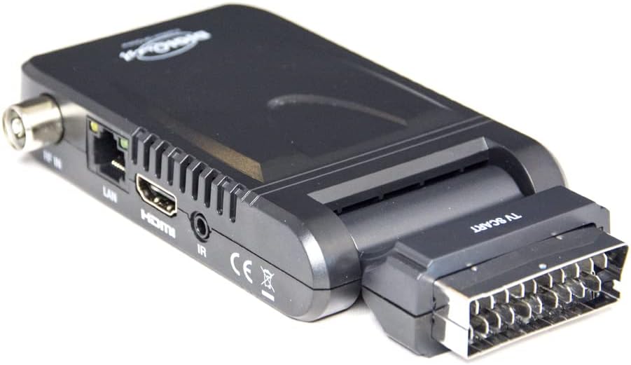 Digiquest Decodificador Digital INVISIBILE: Mediaplayer Negro DVBT2 HEVC H 265