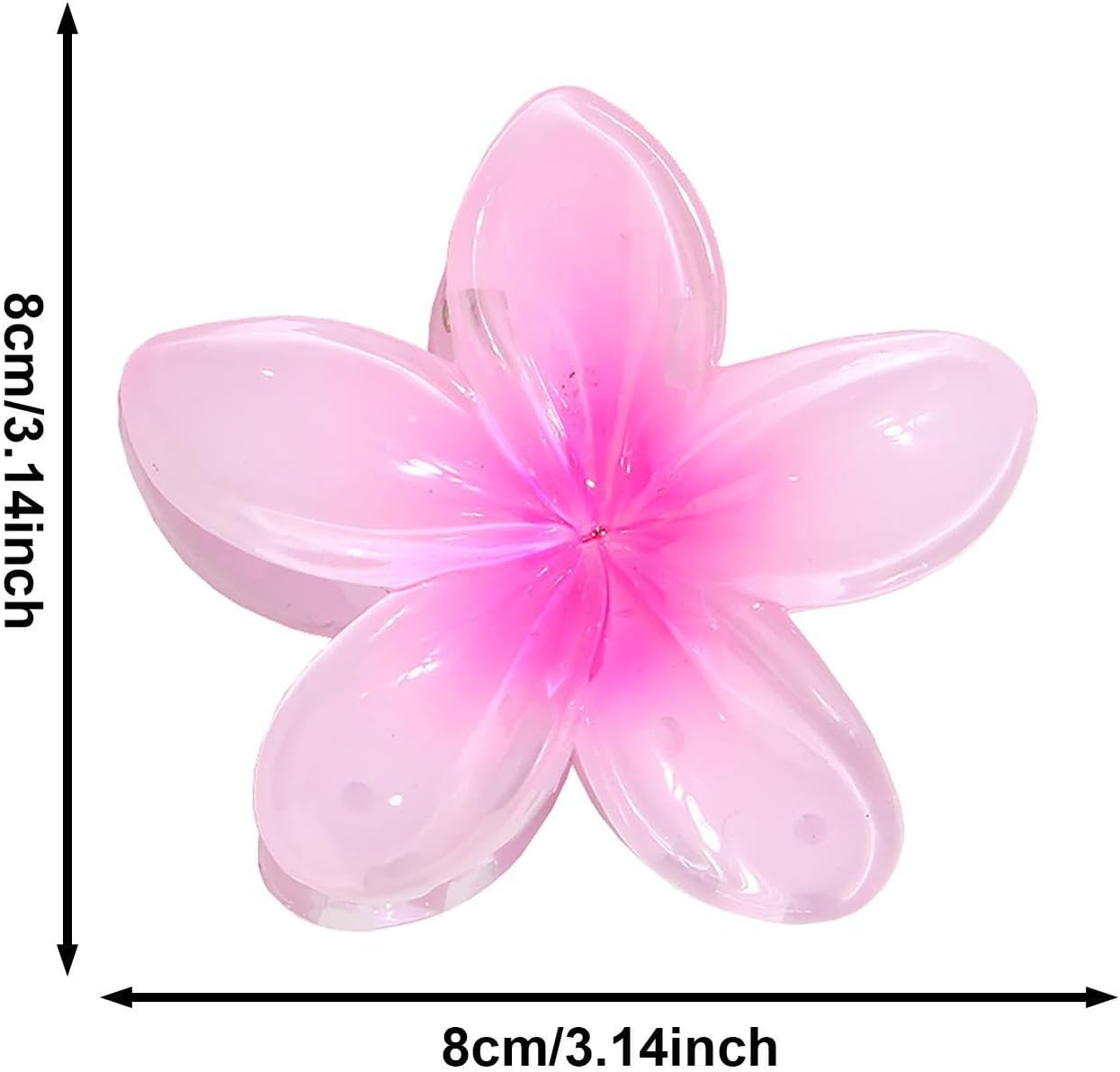 Imagen del producto - Clips De Garras De Flores, Pinzas De Pelo Flores Hawaianas, Clips De Pelo De Flor Colores Pinzas, Antideslizantes Pinzas Para El Cabello Con Flor De Huevo De Sujeción Fuerte Para Diario, Fiesta