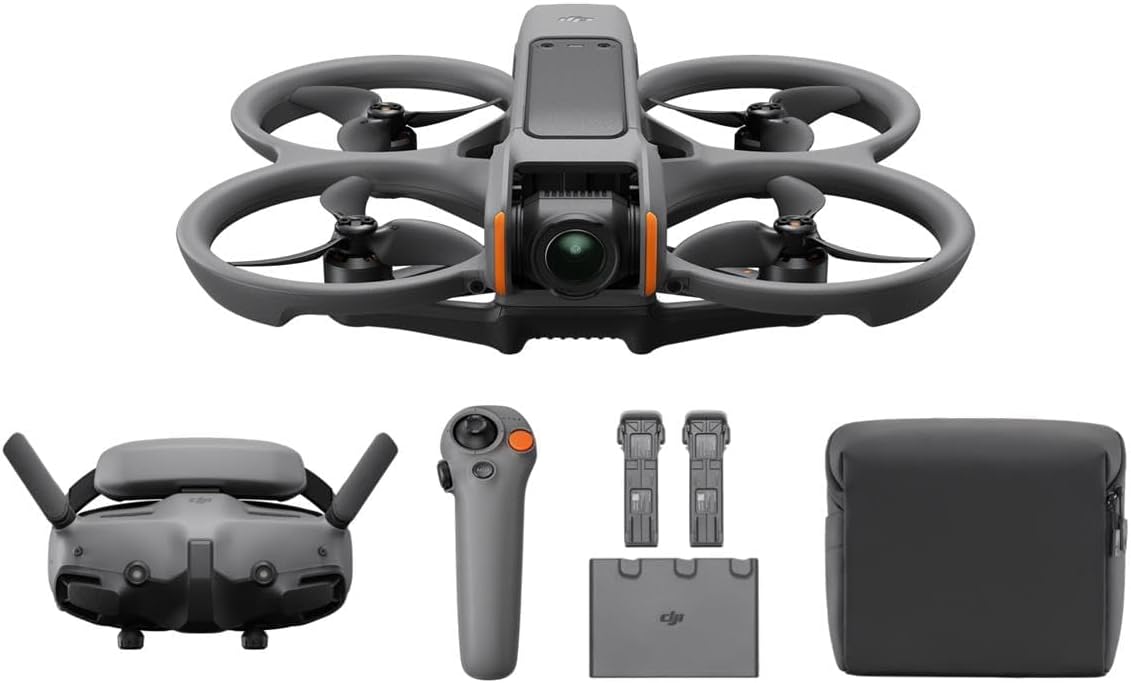 Pack DJI Avata 2 Vuela Más: Dron FPV con Cámara 4K, Goggles 3 y RC Motion 3