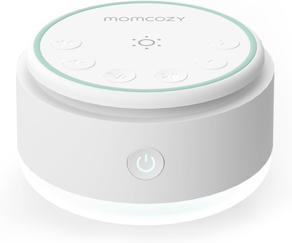 Guía Completa de la Máquina de Sonido Momcozy para Bebés: 20 Sonidos Relajantes y Luz Táctil Portátil