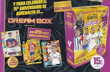 Descubre la Dream Box Adrenalyn 2023-2024: ¡Celebra su 15º Aniversario!