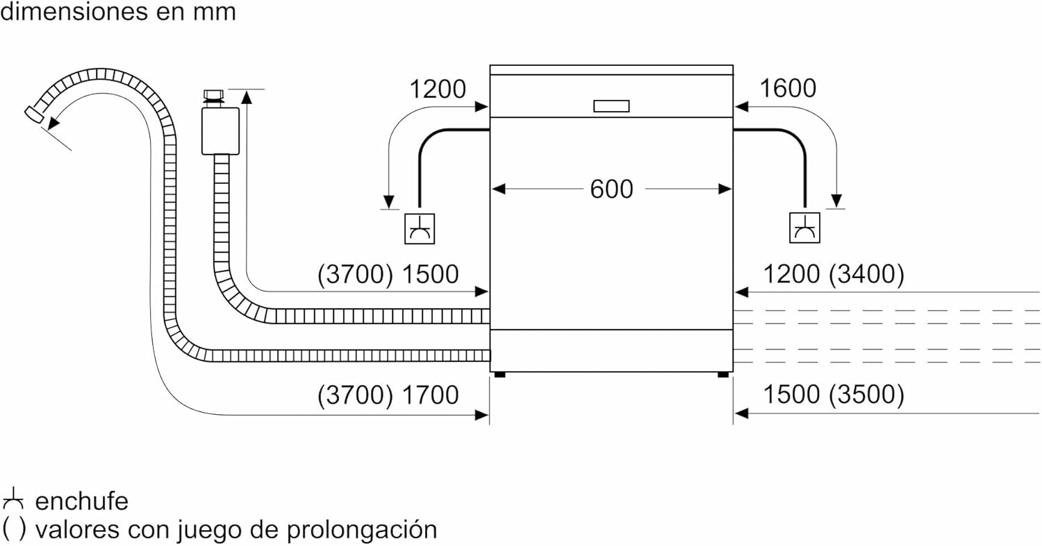 Imagen del producto - Balay - Lavavajillas, Libre Instalación, 60 cm, Motor ExtraSilencio, Home Connect, Acero Inoxidable Antihuellas, 3VS5031IP