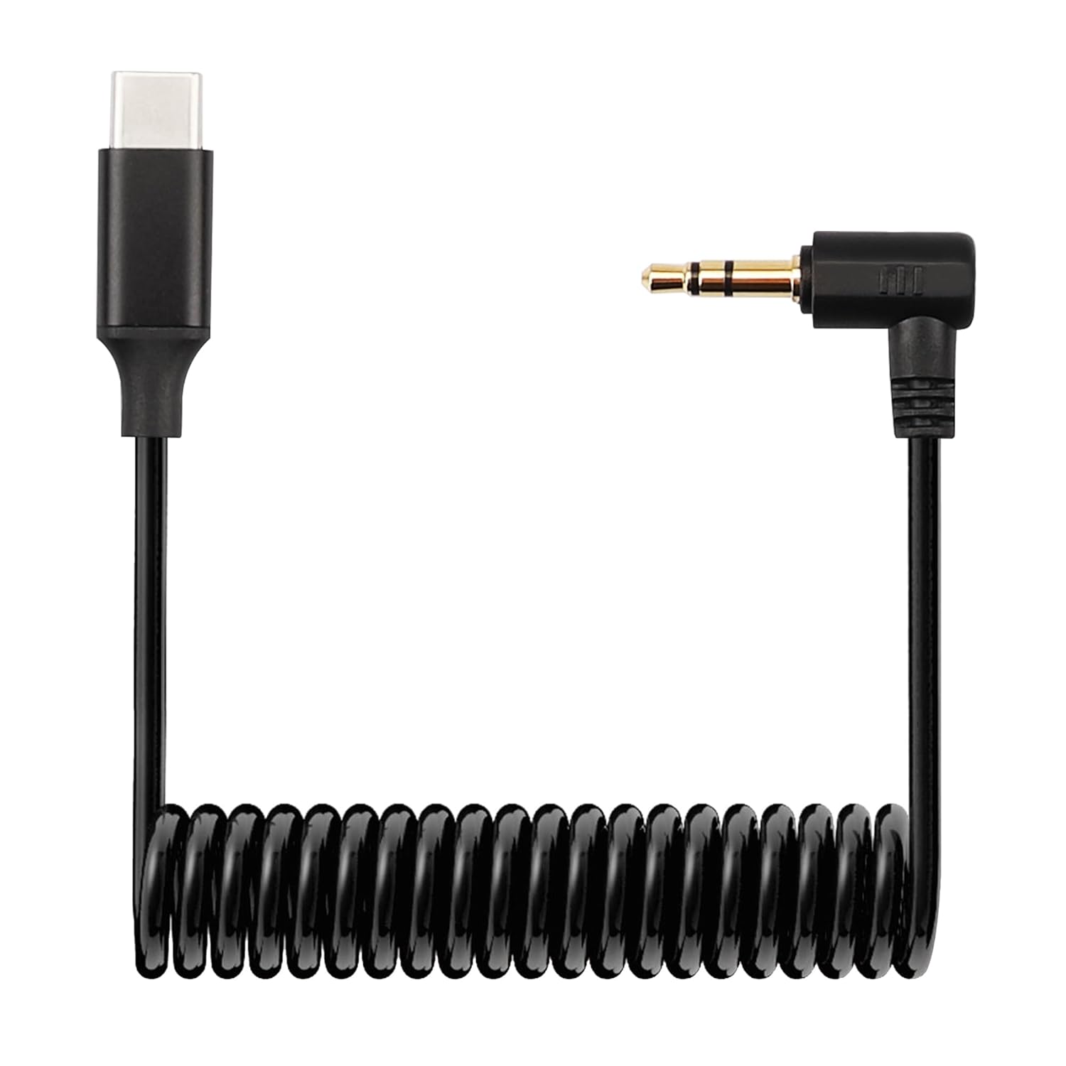 Xahpower Cable de Micrófono 3,5mm TRS a USB C: Compatible con Rode, DJI, Moma y Micrófonos Android