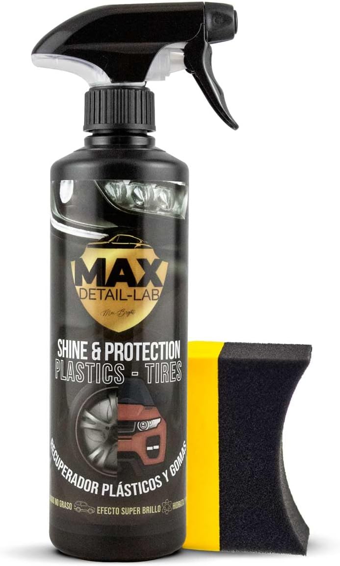 MAX DETAIL-LAB - Renovador y Protector de Plásticos y Neumáticos - Detailing Profesional de Coches y Motos