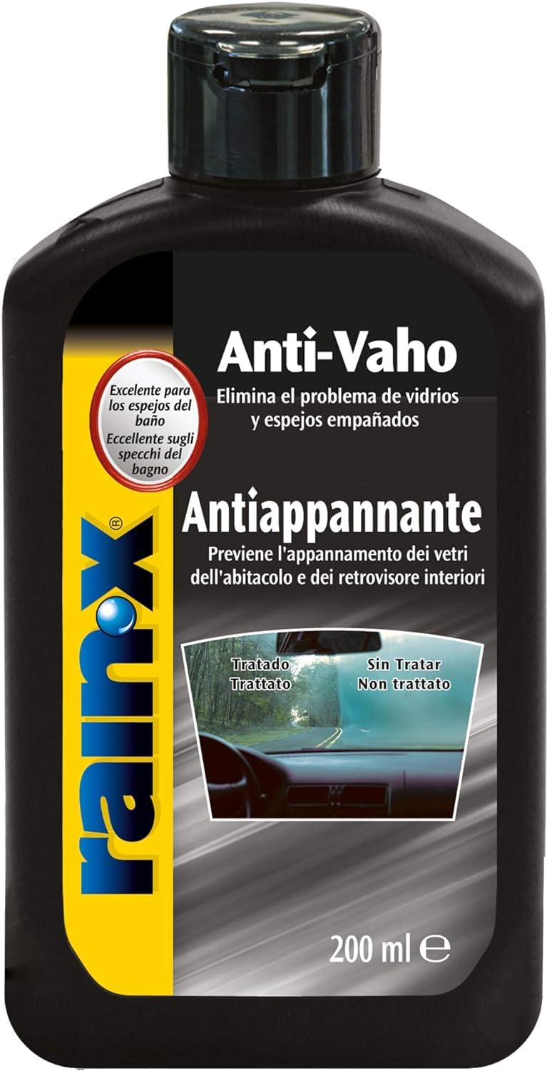 Imagen del producto - Rain-X Pack Tratamiento Antilluvia Parabrisas y Antivaho Coche Interior Parabrisas y Ventanas, Apto para Cristales Baño, 200 ml