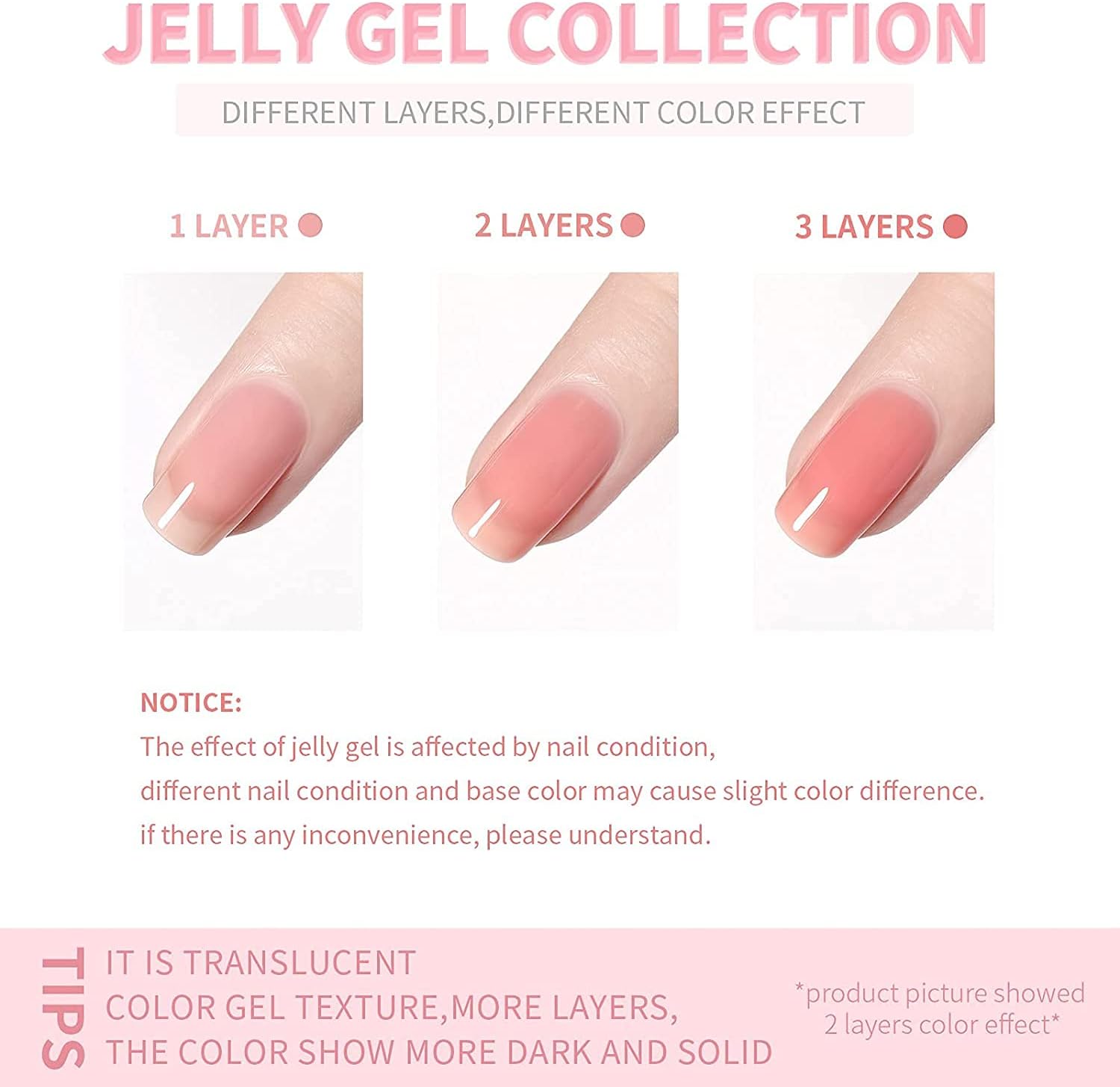 Imagen del producto - Vishine Esmalte Gel Semipermanente Transparente con Purpurina Rosa Nude, Esmalte de Uñas Jelly Lechoso con Purpurina Soak-Off UV LED Nude Para Estudio de Manicura DIY en Casa 8ml