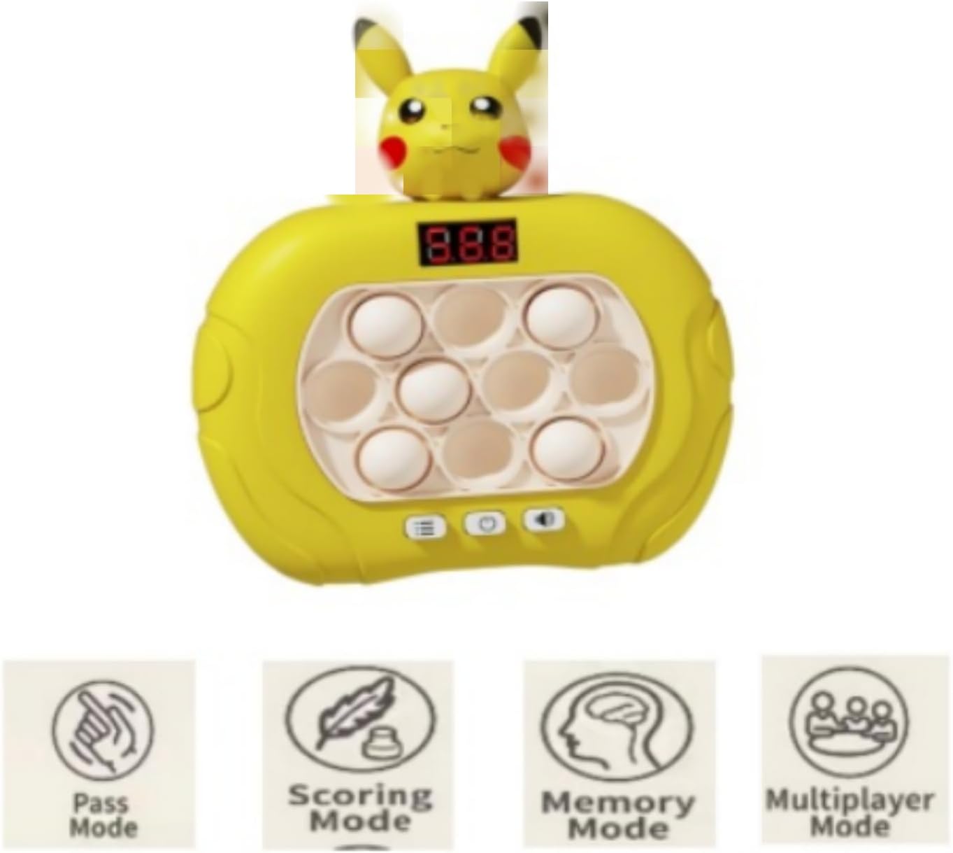 Imagen del producto - Pop it electrónico Quick Push Burbujas Juego Consola Nuevo Modelo Pop it electrónico con Pantalla Juguetes sensoriales y mágicos (WST-Poke)