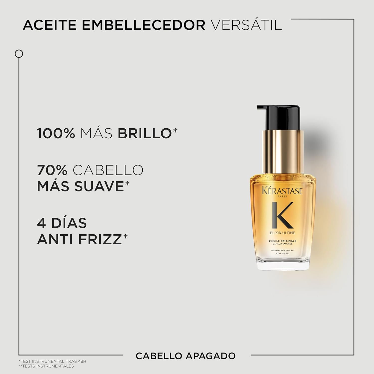 Imagen del producto - KÉRASTASE Elixir Ultime, Huile Originale, Aceite capilar embellecedor multiusos, Tratamiento termo-protector sin aclarado, Aceites de Camelia, Marula y Argán, Todo tipo de cabello, 30 ml