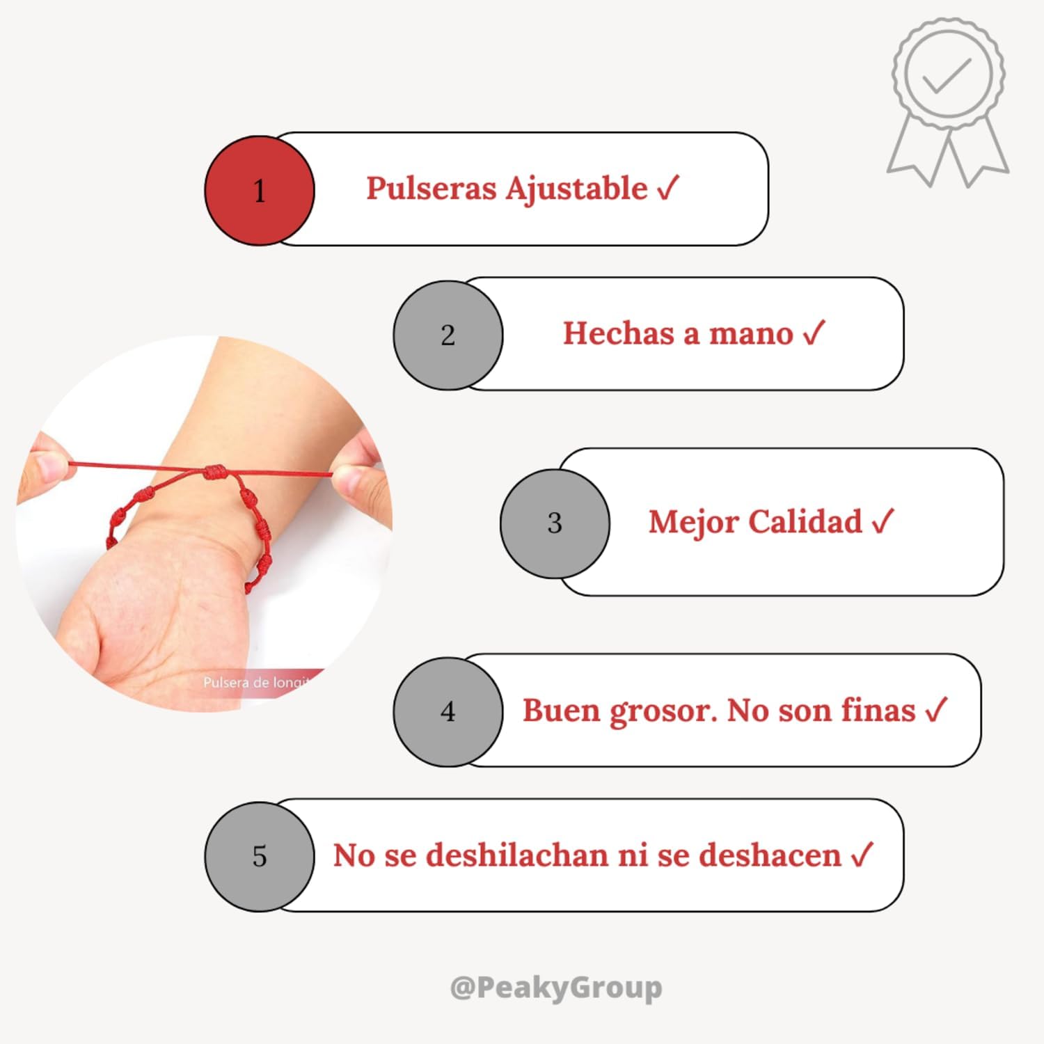 Imagen del producto - Pulsera 7 Nudos Roja Original Contra el Mal de Ojo y Proteccion Mala energia Hecha a Mano, Amuleto de Hilo para Hombre Mujer Parejas y Amistad, Accesorio de la Buena Suerte Kabbalah, 7 Chakras Rojo