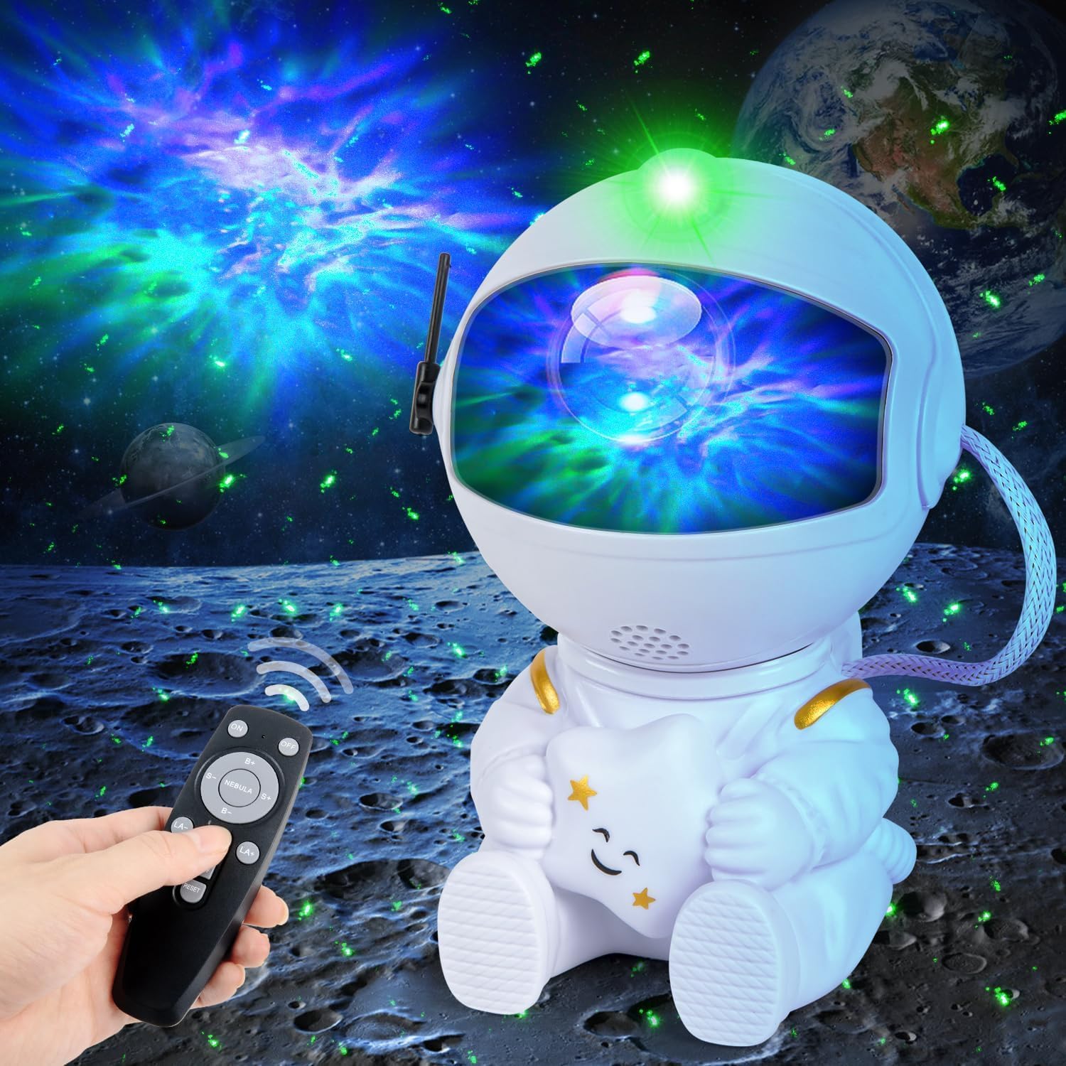 Descubre el EveryKip® Astronaut Galaxy Star Projector para Dormitorios Mágicos