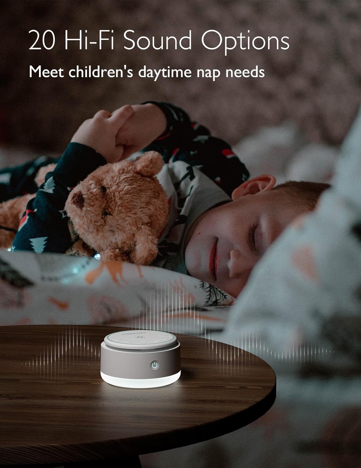 Imagen del producto - Momcozy Sound Machine for Baby-20 Soothing Sounds & Touch Light Portable White Noise for Kids & Adults for Sleeping Timer and Memory | Ideal Travel Companion & Nursery Must-Have & Outing