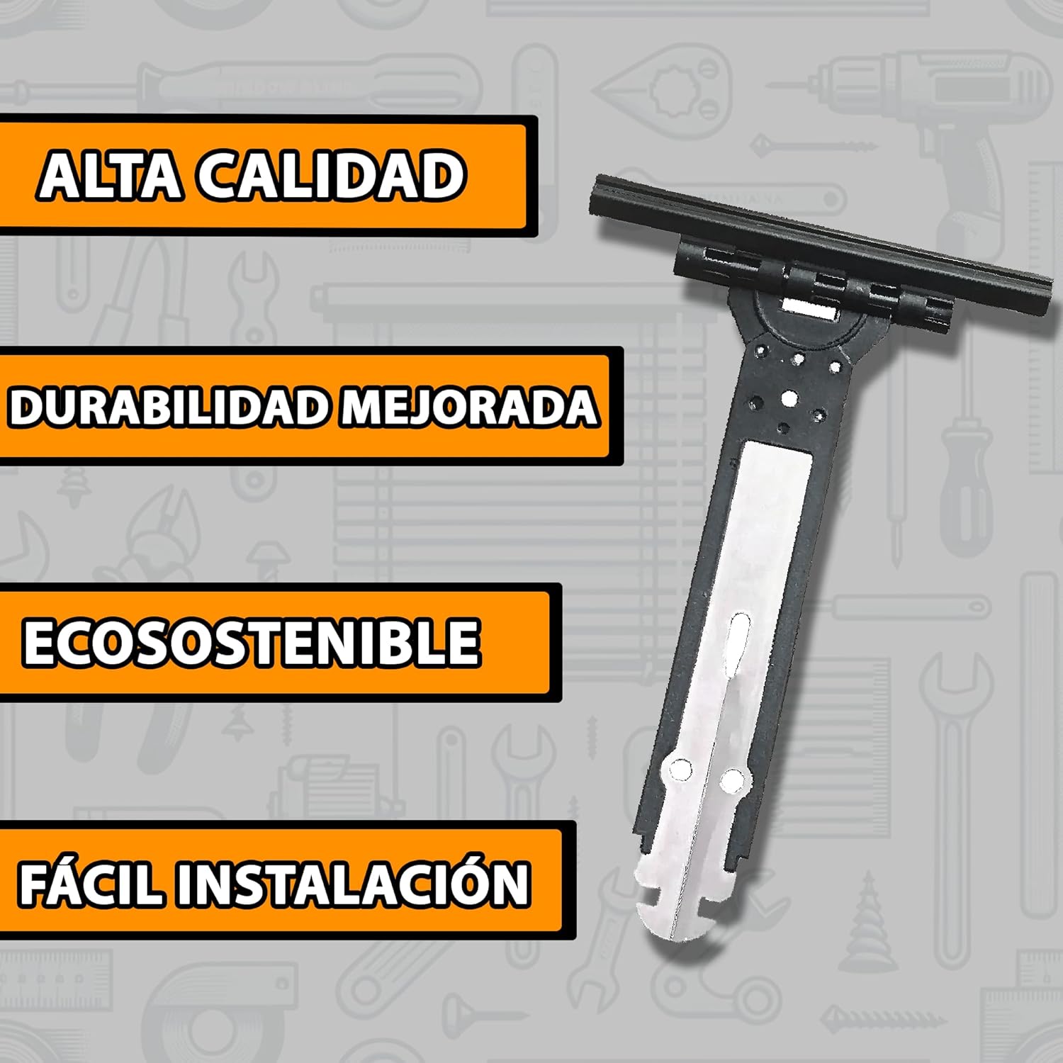 Imagen del producto - Pack 6 Flejes Persianas Enrollables | Repuestos para persianas | Fleje persiana de acero compatible con persiana electrica | Repuestos persianas enrollador | Fácil instalación y ajuste universal. (6)