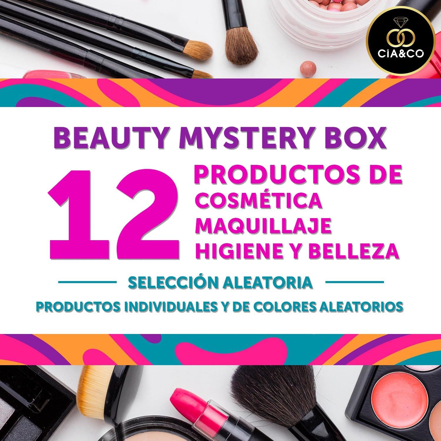 Cajita Regalo de Belleza Premium para Mujer con 12 Productos Cosméticos y de Maquillaje