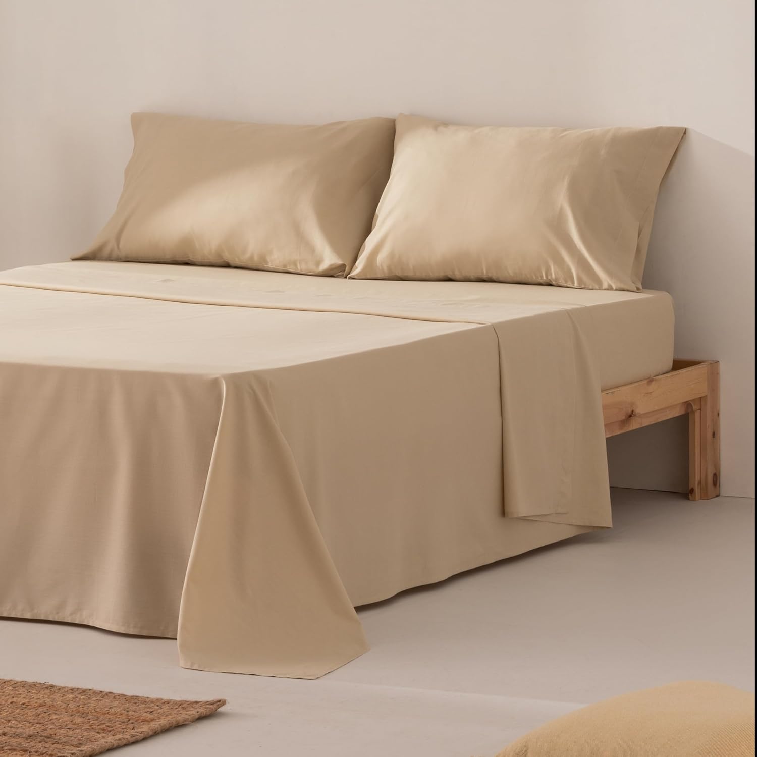 Beneficios de las Sábanas GAMUSI de 100% Algodón para Tu Cama de 135 x 190/200: Comodidad y Estilo en Color Agua