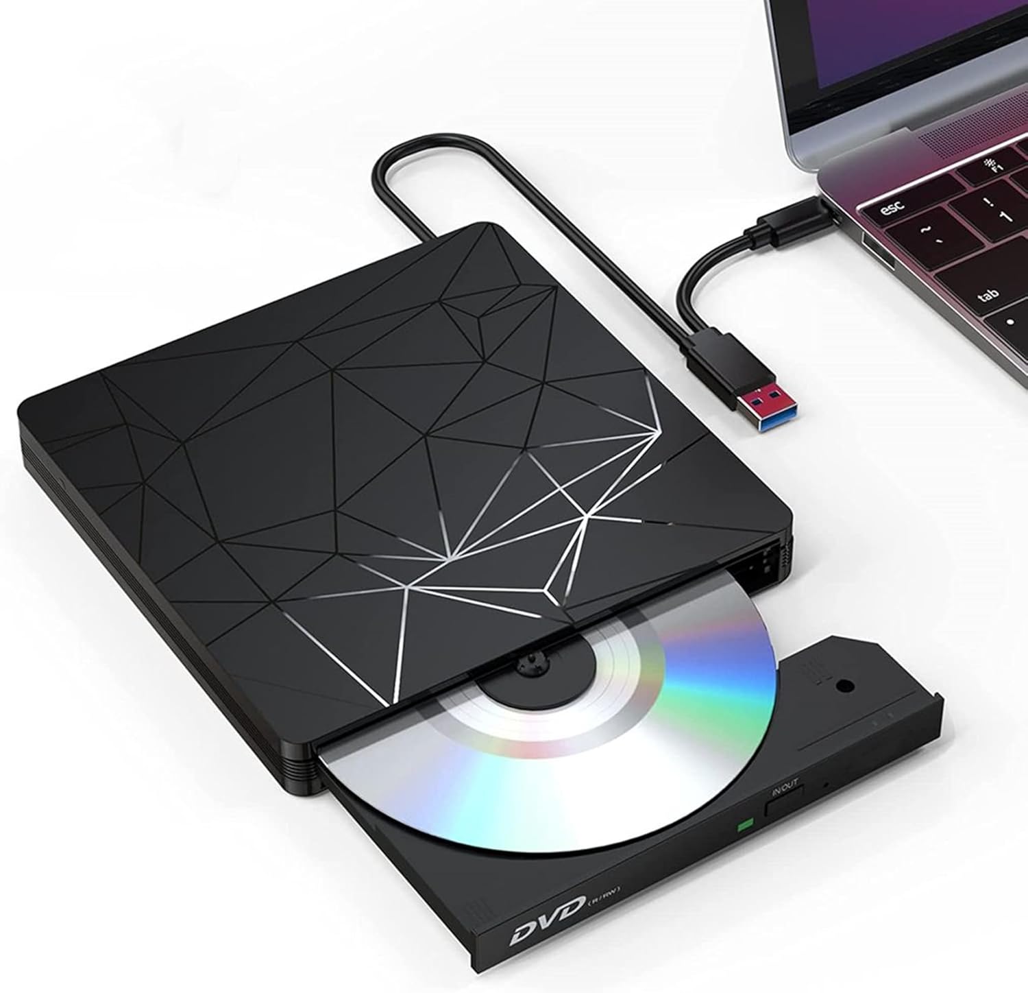 Cunsieun - Reproductor externo USB 3.0 y tipo C para CD/DVD