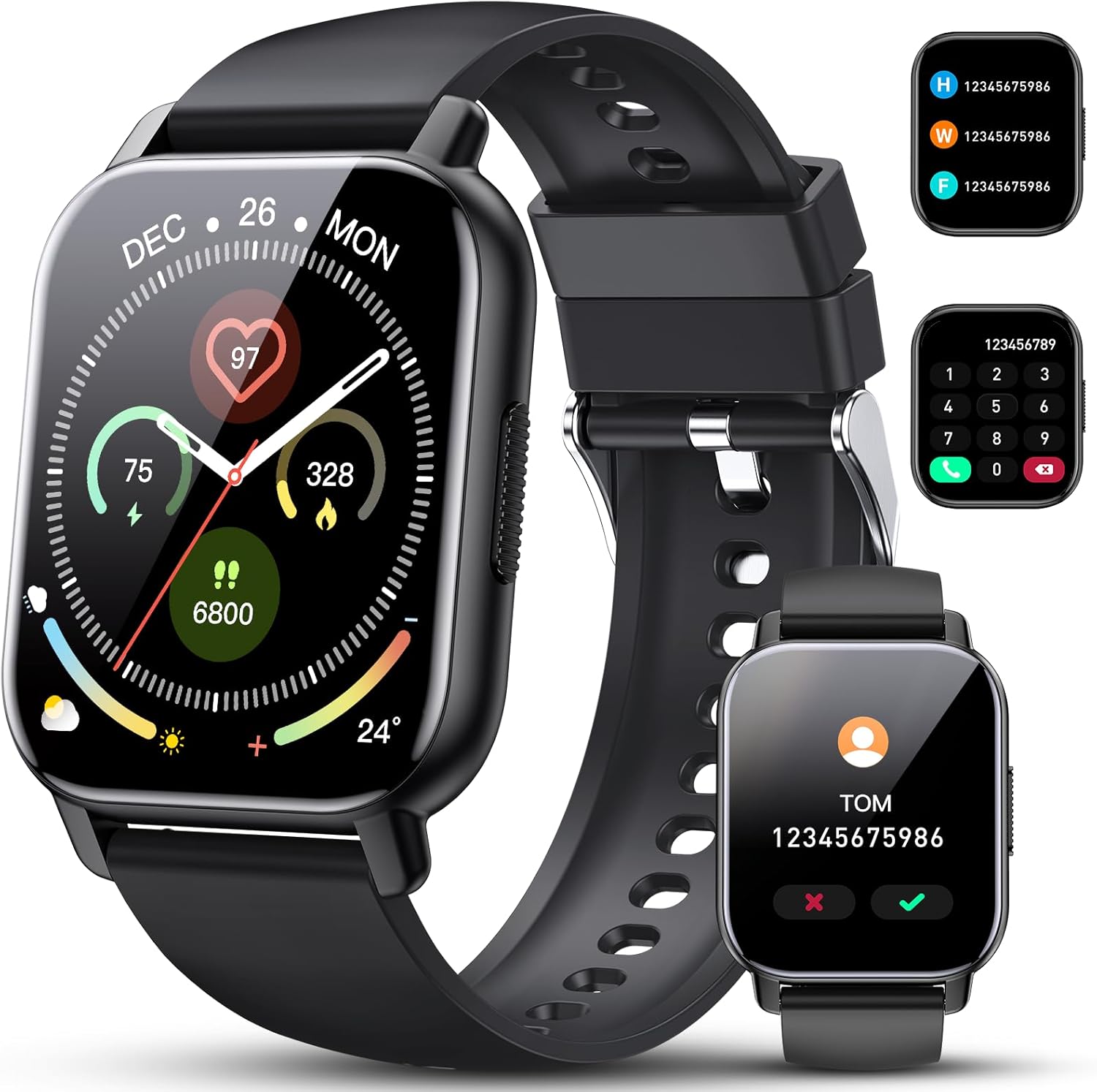 Smartwatch 1.85'' para Hombre y Mujer: Llamadas y Más