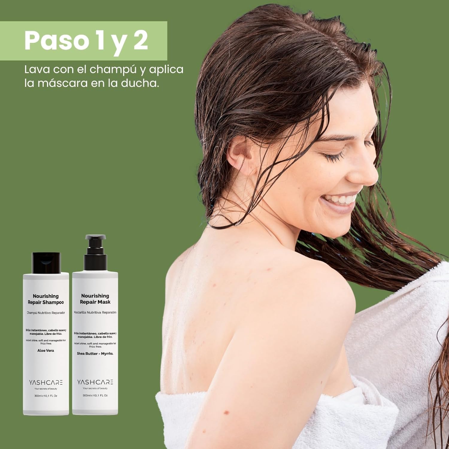 Imagen del producto - Kit Champu sin sulfatos ni parabenos con mascarilla pelo reparadora y crema protectora - Postalisado Organico Vegano Profesional para tratamiento hidratante y Reparador - Anti Frizz, Nutritivo y Suave