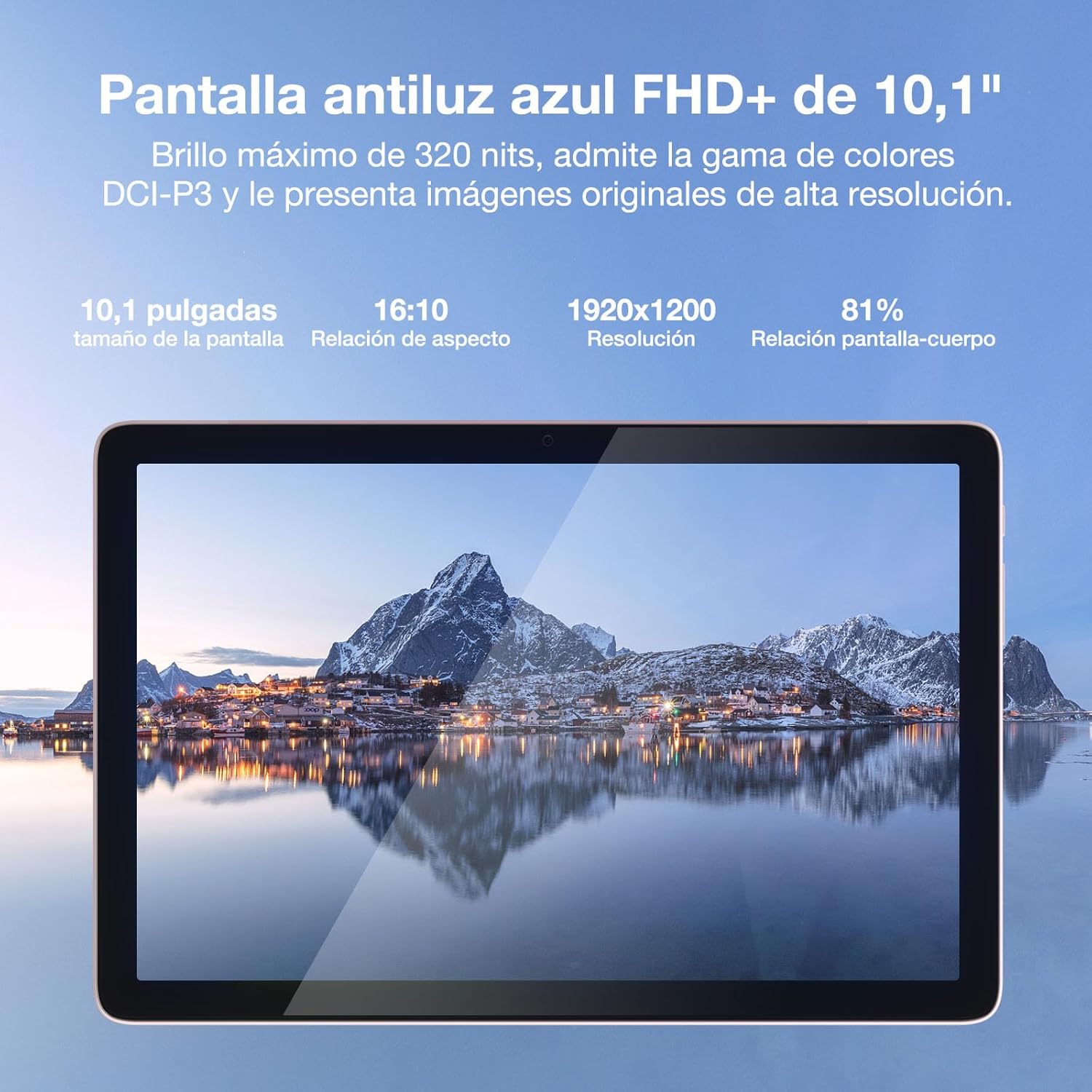 Imagen del producto - DOOGEE T10 Pro Tablet 10,1 Pulgadas FHD+ con 15GB RAM + 256GB ROM (Ampliable 1TB), Batería de 8580mAh, Octa-Core Android 12 Tablet con Dual 4G LTE, WiFi 2,4/5G, TÜV-Certificado, 13MP + 8MP, Negro