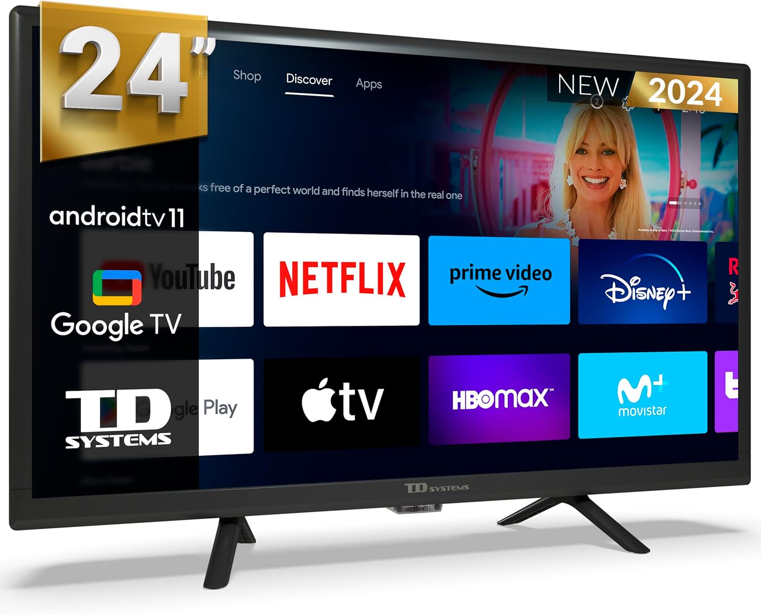 Compra el TD Systems PRIME24C19GLE - Smart TV de 24 Pulgadas con Google TV y Chromecast Integrado