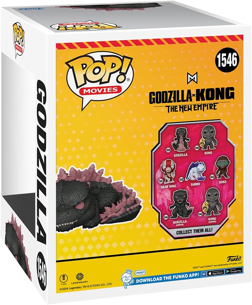 Imagen del producto - Funko Pop! Movies: Godzilla v Kong 2 - Godzilla (Durmiente) - Exclusivo Amazon - Figura de Vinilo Coleccionable - Idea para Regalo - Mercancía Oficial - Juguetes para Niños y Adultos - Fans del Cine