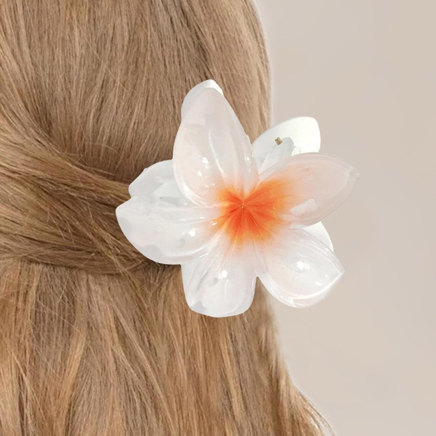 Imagen del producto - Pinza Para El Pelo De Flores - Pinza Para El Pelo Frangipani 3D 2024 | Pinzas Para El Pelo Multifuncionales Con Flores De Plumeria | Pinzas Para El Cabello De Flores Hawaianas Para Mujeres