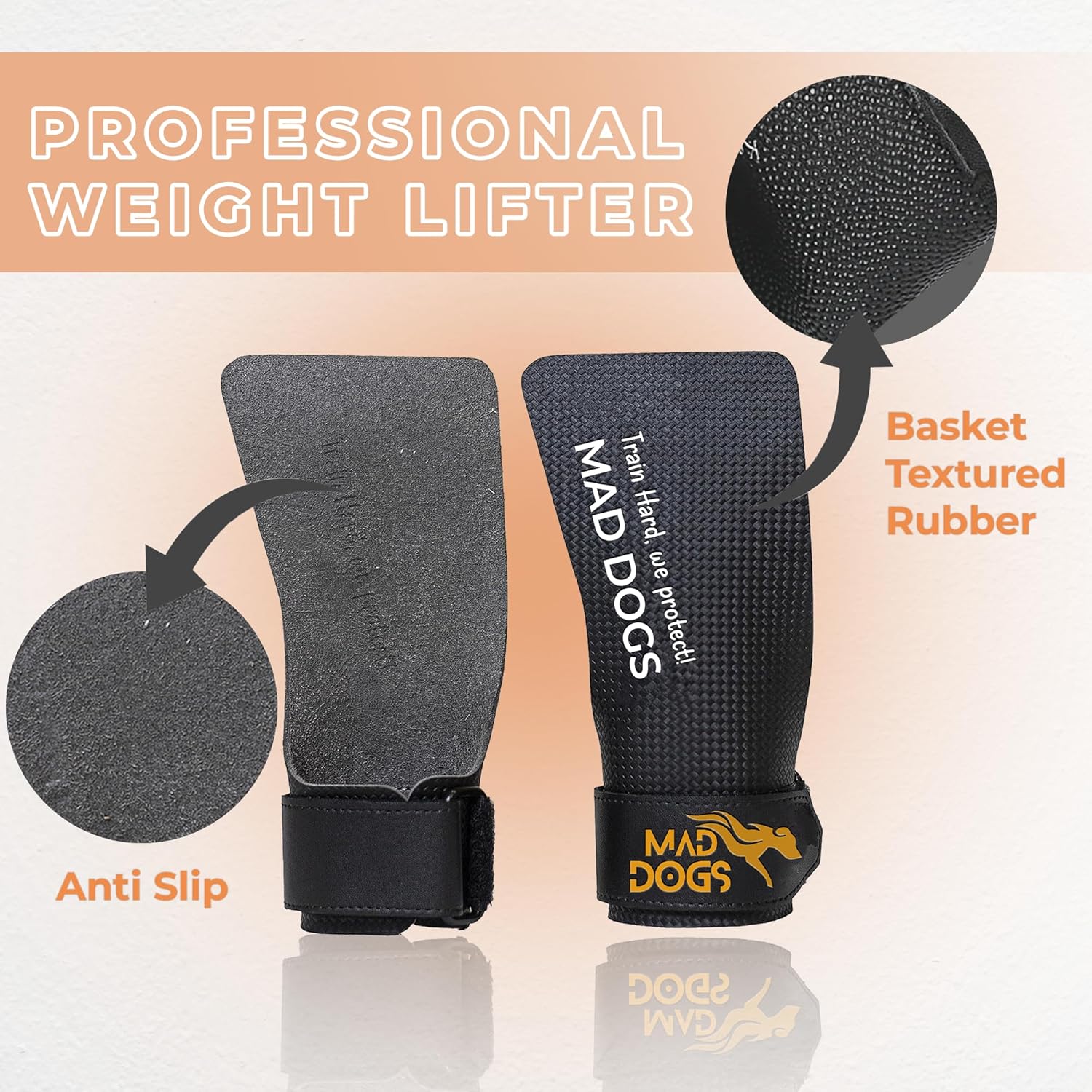 Imagen del producto - Calleras para Crossfit y Cross Training, Hand Grips con Almohadilla, Protección y Comodidad, Diseño sin Agujeros, Unisex