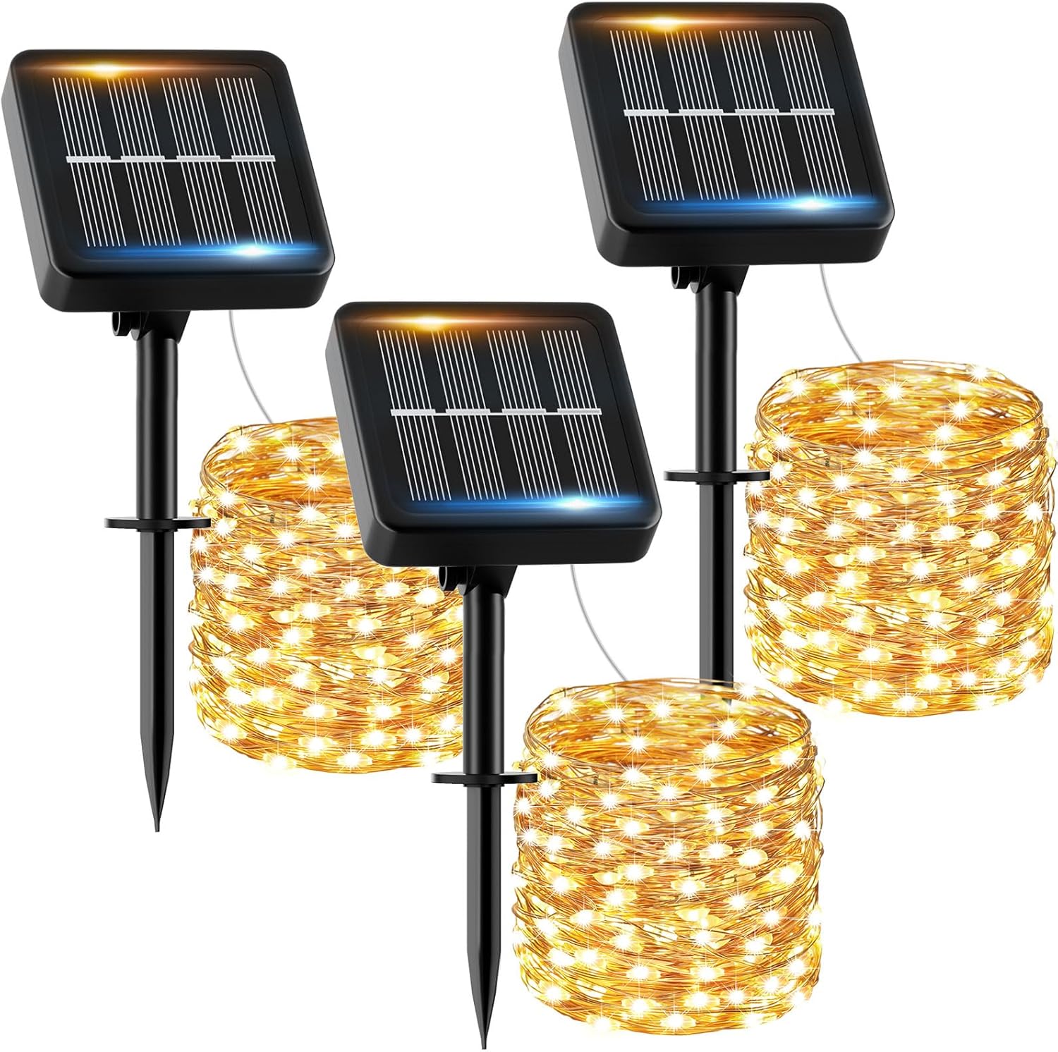 Mejora tu Espacio con Guirnaldas de Luces Solares IP65 - Perfectas para Exterior e Interior