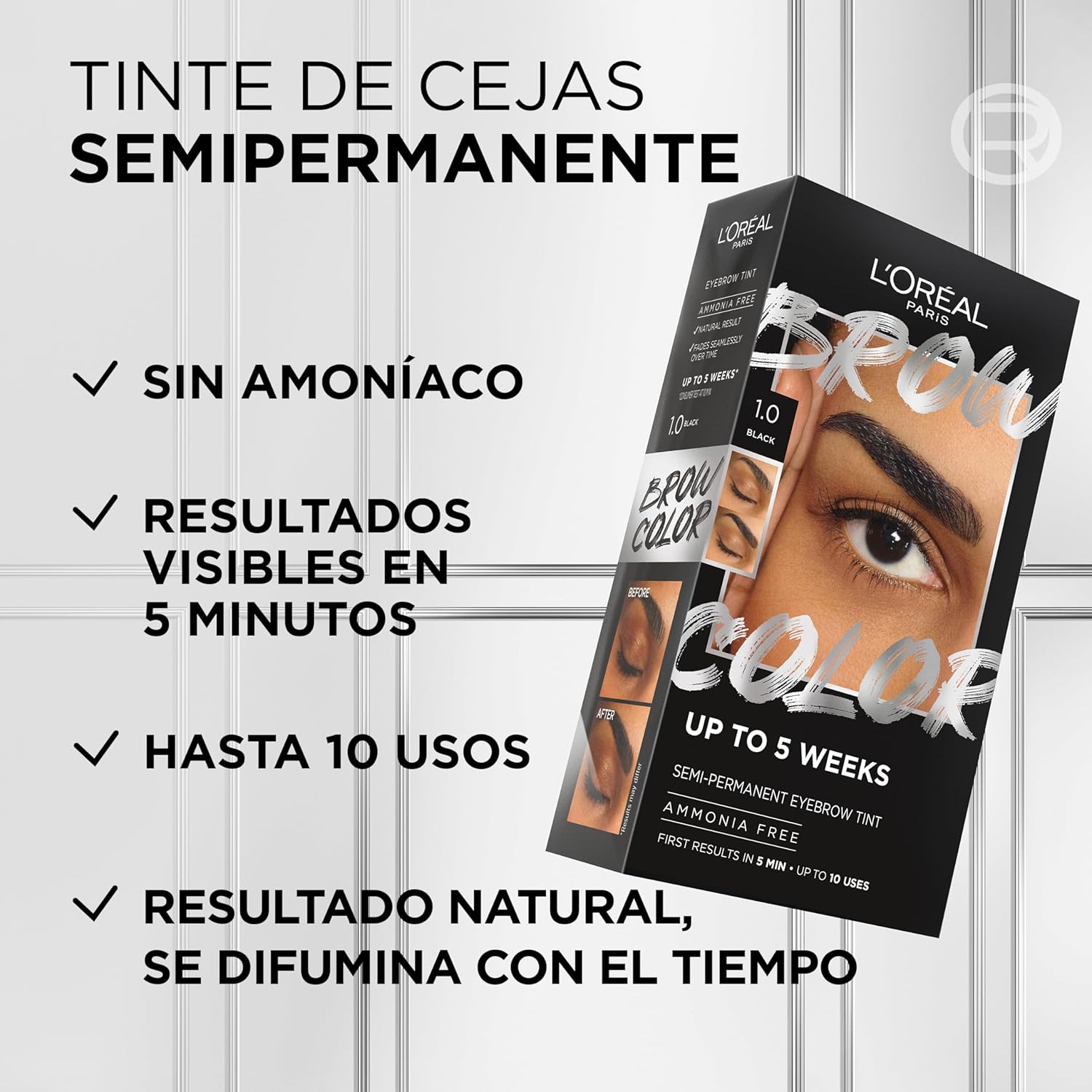 L'Oréal Paris Brow Color Tinte De Cejas Semipermanente, 5.0 Brunette