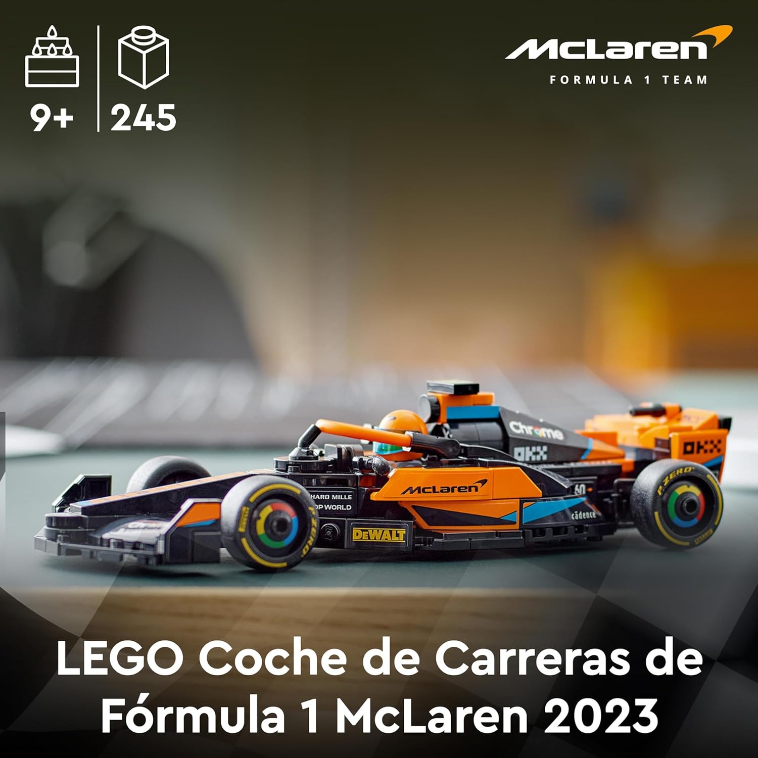 Imagen del producto - LEGO Speed Champions Coche de Carreras de Fórmula 1 McLaren 2023 Maqueta de Vehículo de Juguete para Niños y Niñas de 9 Años o Más, Regalo de Cumpleaños, Decoración Dormitorio76919