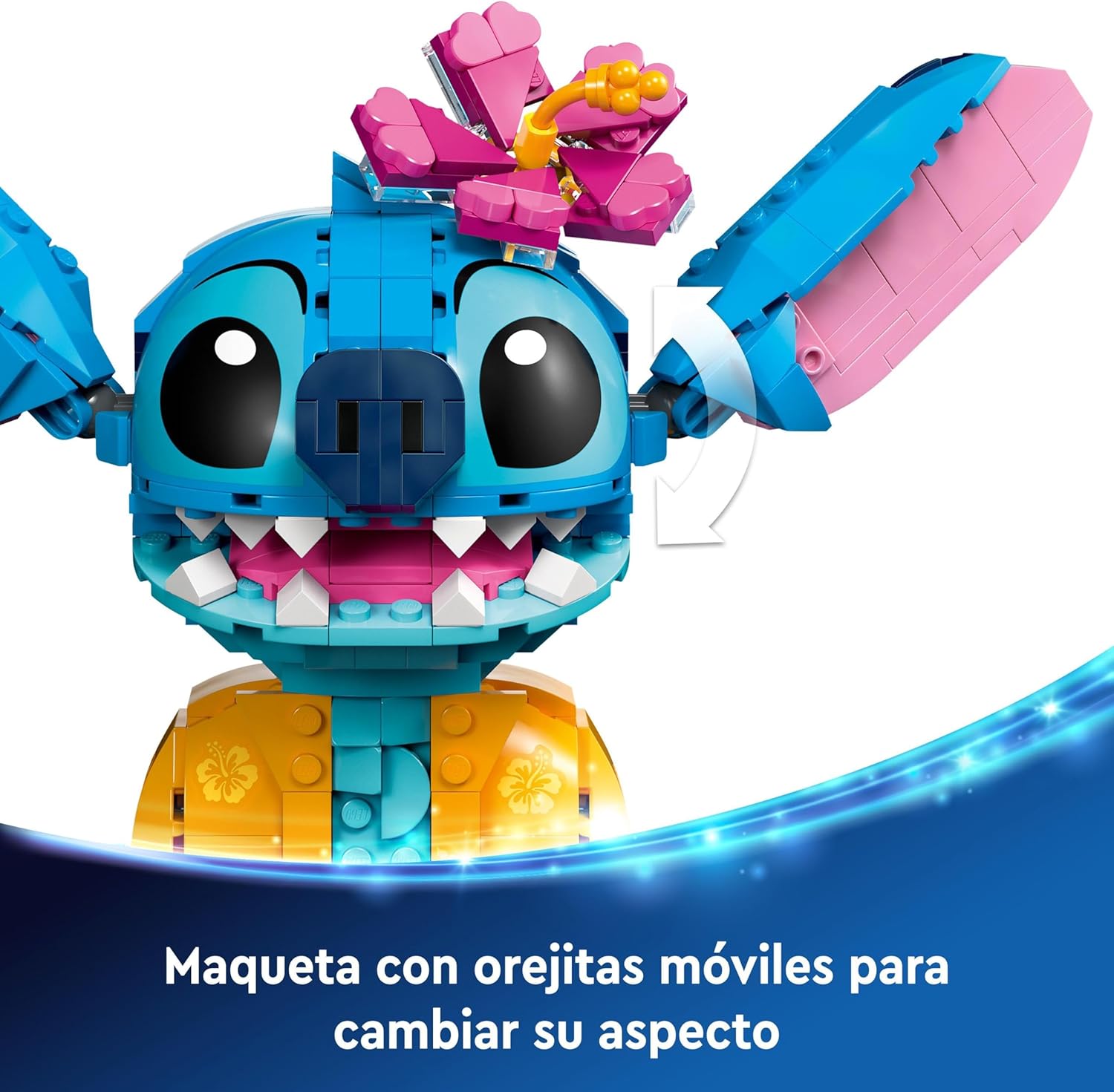 Imagen del producto - LEGO | Disney Stitch Juguete de Construcción de la Figura Articulada del Personaje de la Película Lilo & Stitch con Cucurucho de Helado, Regalo para Niñas y Niños de 9 Años o Más 43249