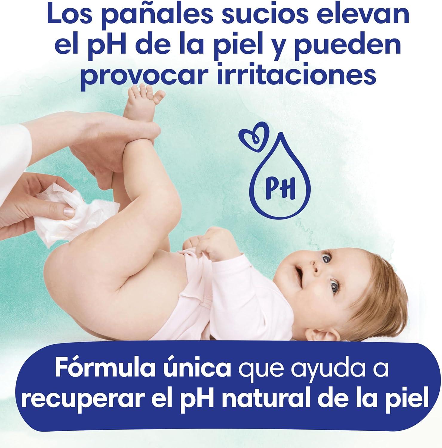 Dodot Toallitas Pure Aqua Para Bebé 9 Paquetes De 48 Unidades = 432 Toallitas, Ayuda a restaurar el pH natural de la piel, 99% agua