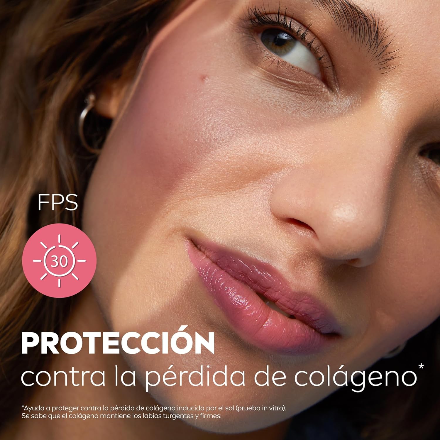 Imagen del producto - Liposan Caring Beauty Lip and Cheek Nude Pink, bálsamo de labios y colorete en barra tono rosa nude, protector labial en stick 3 en 1 para un look sencillo, 1 x 4,8 g