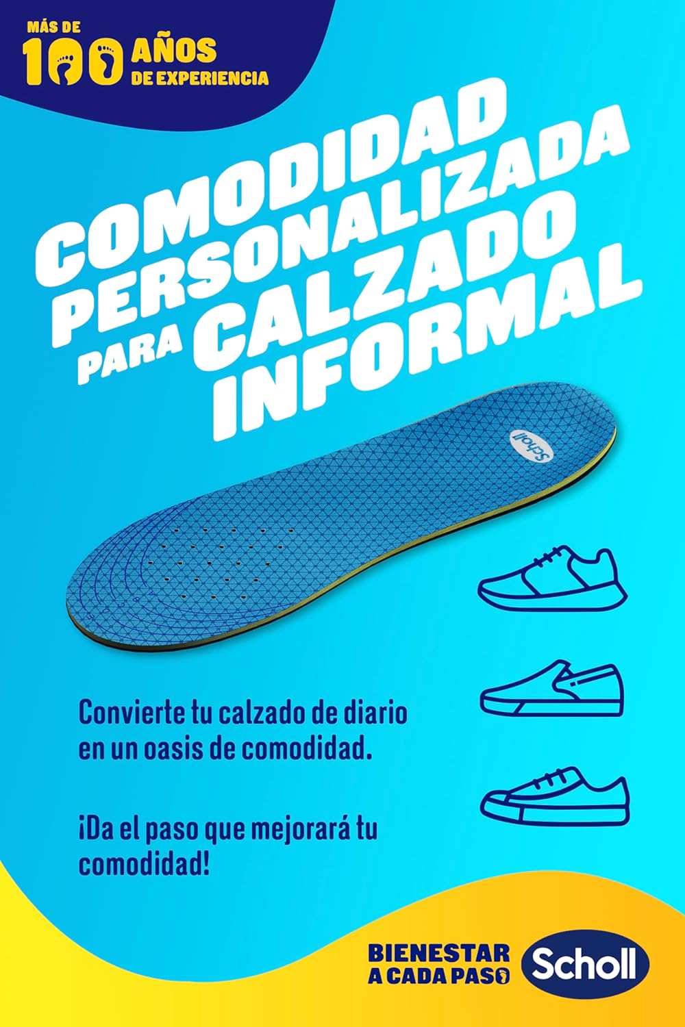 Imagen del producto - Scholl Plantillas GelActiv Uso Diario para Hombre - Para calzado informal - Unos pies cómodos todo el día, con amortiguación mediante espuma viscoelástica y tecnología GelWave -Talla 40-46,5