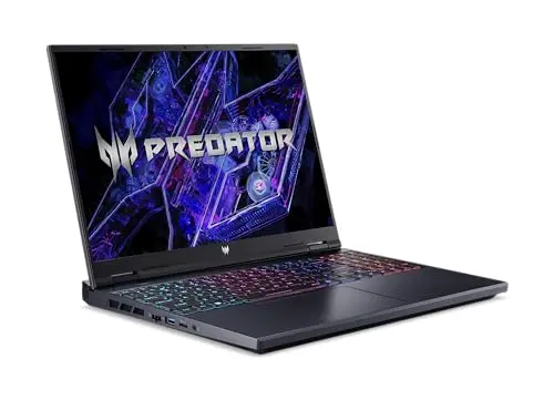Acer Predator Helios Neo 16 PHN16-72-97H8 - Ordenador Portátil Gaming 16" WQXGA 240Hz (Intel Core i9-14900HX, 32GB RAM, 1TB SSD, NVIDIA GeForce RTX 4070, Sin SO) Color Negro - Teclado QWERTY Español