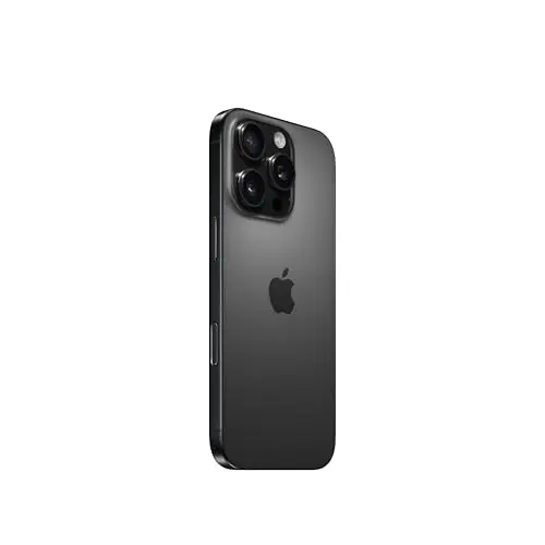 Apple iPhone 16 Pro de 256 GB: Smartphone 5G con Control de Cámara, grabación en 4K a 120 f/s con Dolby Vision y un Gran Salto en autonomía. Compatible con los AirPods; Titanio Negro