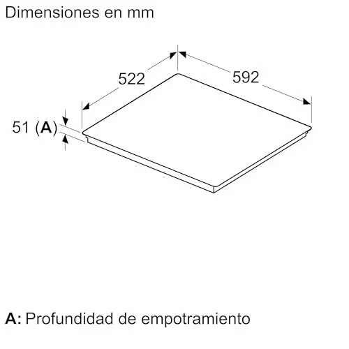 Bosch Placa de Inducción, 60 cm, Serie 6, CombiInducción y Zona de 28 cm, Electrónica DirectSelect, PerfectFry, Home Connect, Negro, PVJ631HC1E