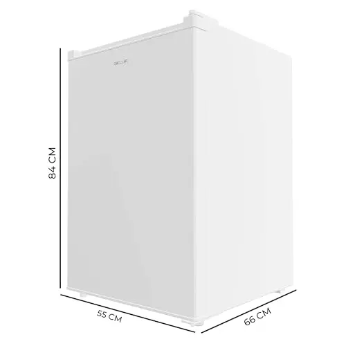 Cecotec Congelador Vertical Sobremesa 97 L Bolero CoolMarket TF 97 White, Clase Energética E, Diseño compacto, Puerta reversible, 3 Cajones, Medidas 55,1 x 57,5 x 83,5 cm, Color Blanco