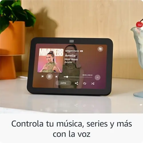 Echo Show 8 (3.ª generación, modelo de 2023) | Pantalla táctil inteligente de alta definición con audio espacial, controlador de Hogar digital y Alexa | Antracita