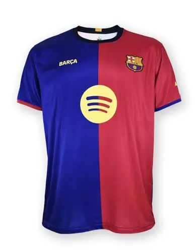 Futbol Club Barcelona Camiseta y Pantalón Lamine Yamal 19 Primera Equipación Temporada 2024/2025 - Réplica Oficial con Liciencia - Niño (FR/ES, Edad, 12 años, Regular, Azulgrana)