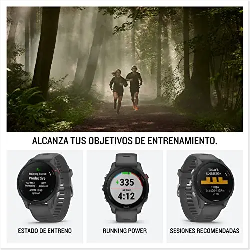 Garmin Forerunner 255, Reloj Inteligente para Correr con GPS, Garmin Pay, Autonomía de hasta 14 Días, Azul Oscuro