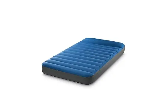 Intex, Colchón Hinchable Individual, Camping Mattress, 99x191 cm, Fiber-Tech, Material TPU, Ligero, cómodo y Estable, Hinchador eléctrico Incluido, Cama Inflable, Colchones inflables (64011)