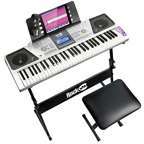 Kit de Piano RockJam: Todo Incluido para Aprender