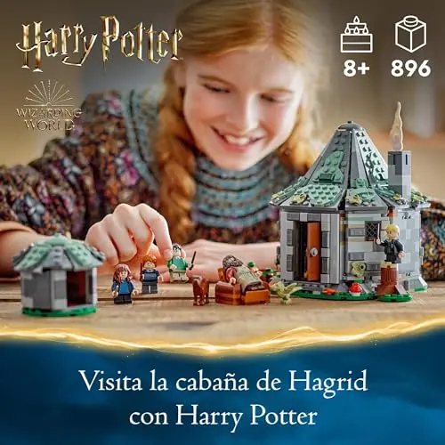 Lego Harry Potter Cabaña de Hagrid: Una Visita Inesperada Maqueta de Casa de Construcción y 7 Personajes de Juguete, Juego de Aventura y Roles, Regalo para Niñas, Niños y Fans de 8 años o Más 76428