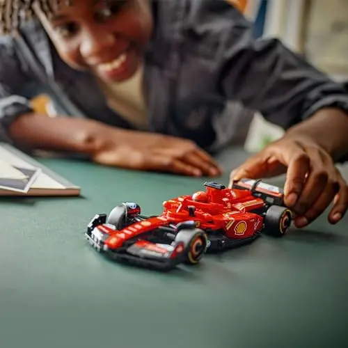 LEGO Speed Champions Coche de Carreras Ferrari SF-24 F1 de Juguete, Maqueta de Vehículo Rojo de Fórmula 1 y Minifigura de Piloto para Coleccionar, Regalo para Niños y Niñas de 10 Años o Más 77242