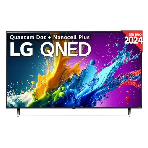 LG 50QNED80T6A 50", 4K QNED, Smart TV, HDR10, WebOS24, Serie 80, Procesador Potente e Inteligente, Dolby Digital Plus, Alexa/Google Assistant, Negro