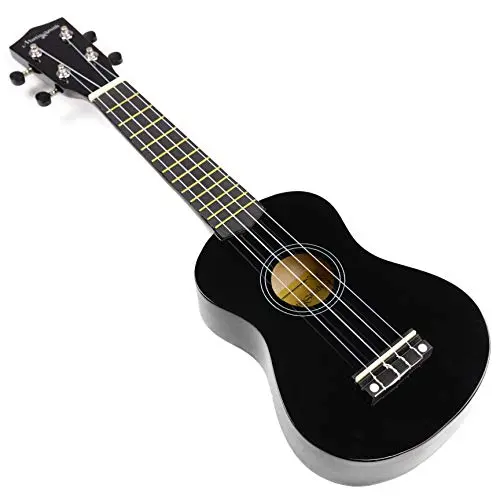 Martin Smith Ukelele soprano con bolsa de ukelele, Color Negro, 53 x 7 x 17 cm